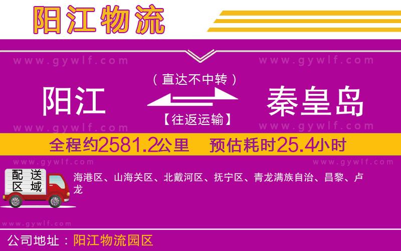 陽(yáng)江到秦皇島物流公司