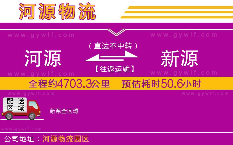 河源到新源物流公司