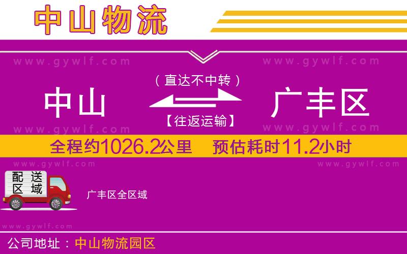 中山到廣豐區(qū)物流公司 中山到廣豐區(qū)物流公司