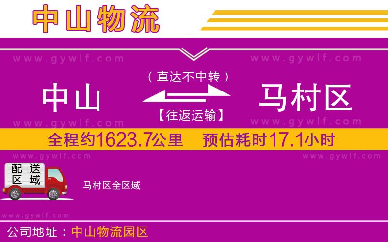 中山到馬村區(qū)物流公司 中山到馬村區(qū)物流公司
