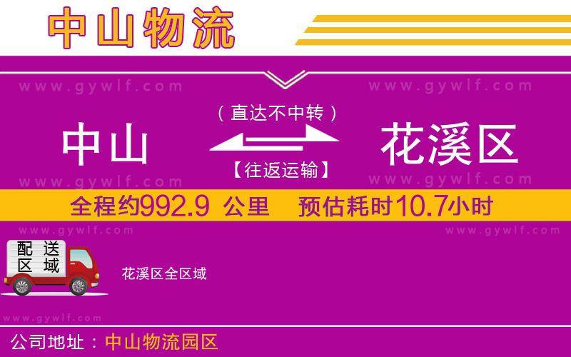 中山到花溪區(qū)物流公司