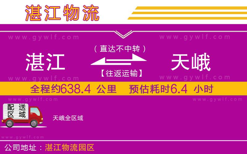 湛江到天峨物流公司