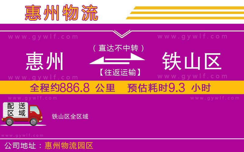 惠州到鐵山區(qū)物流公司