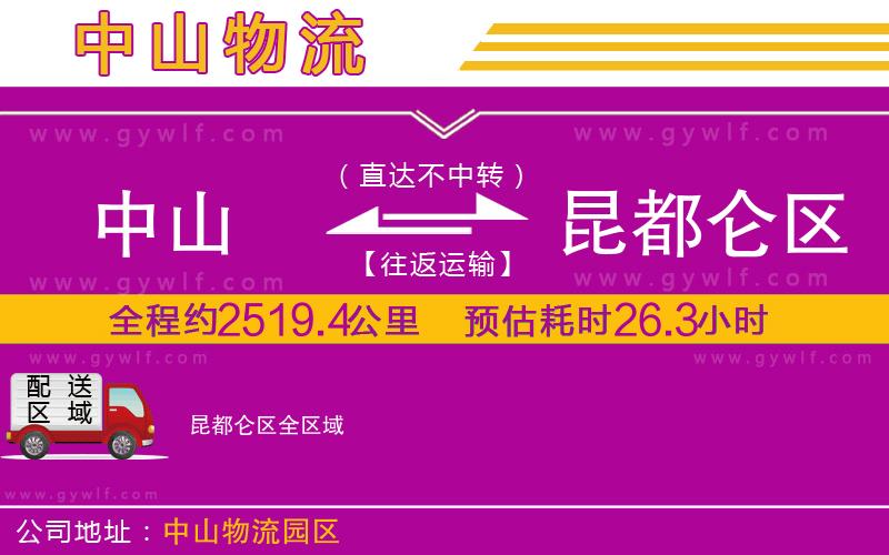 中山到昆都侖區(qū)物流公司
