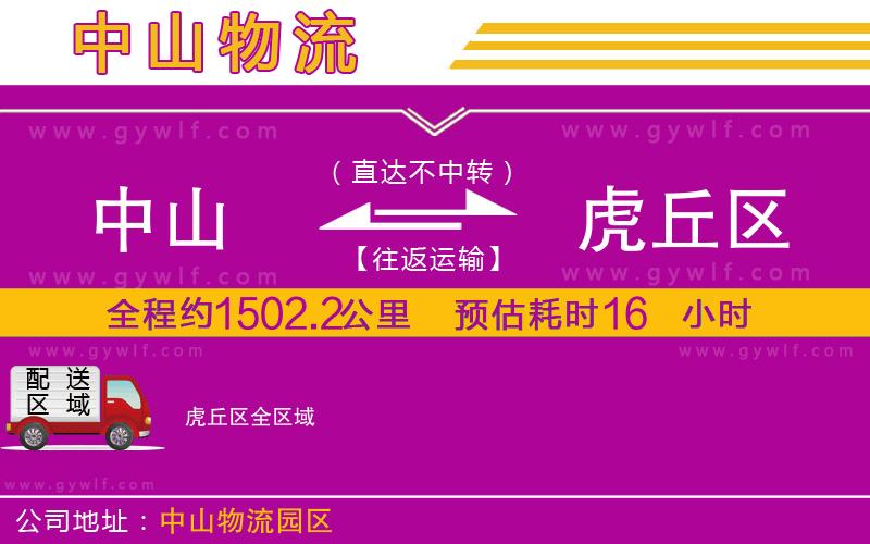 中山到虎丘區(qū)物流公司