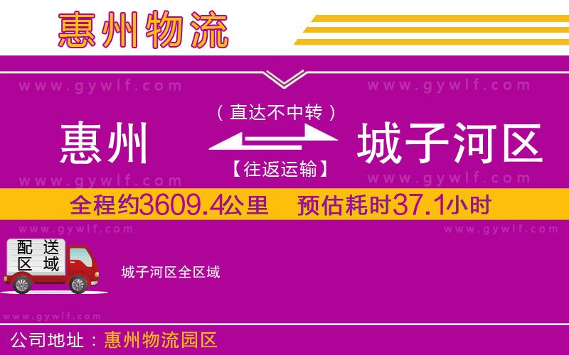 惠州到城子河區(qū)物流公司
