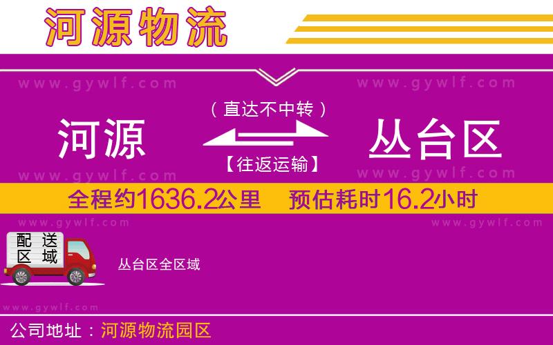 河源到叢臺(tái)區(qū)物流公司
