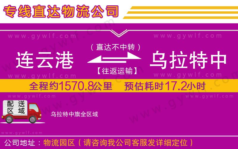 連云港到烏拉特中旗物流公司 連云港到烏拉特中旗物流公司