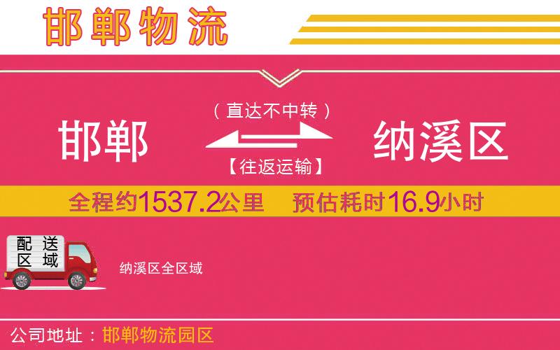 邯鄲到納溪區(qū)物流公司