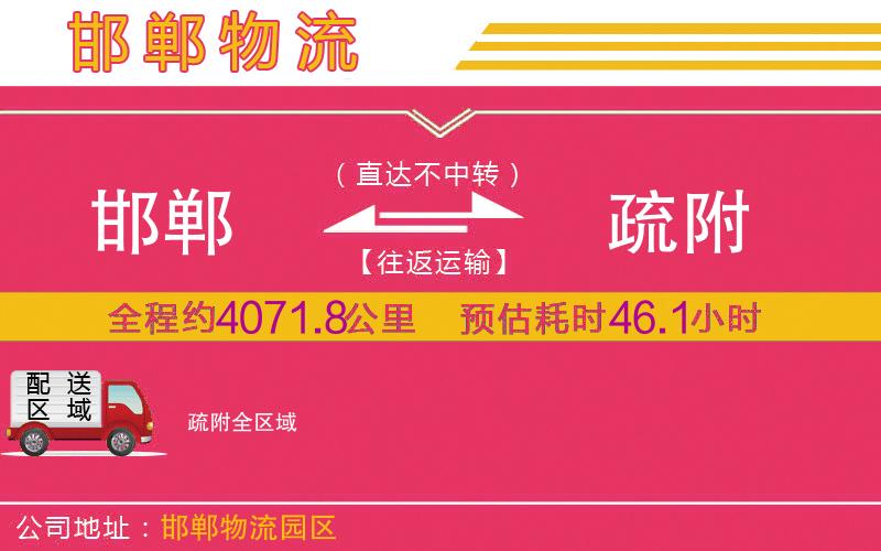 邯鄲到疏附物流公司