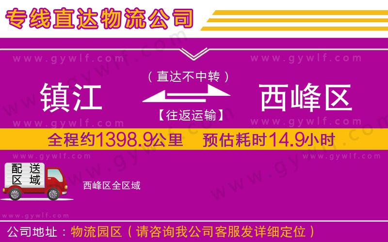 鎮(zhèn)江到西峰區(qū)物流公司
