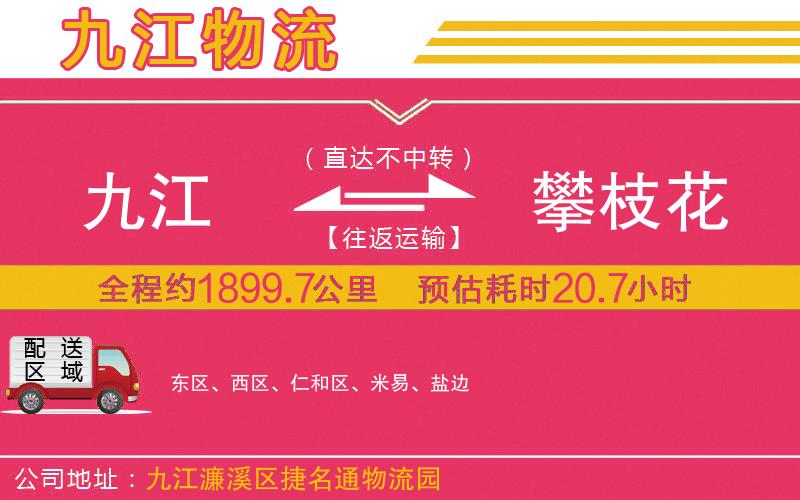 九江到攀枝花物流公司 九江到攀枝花物流公司