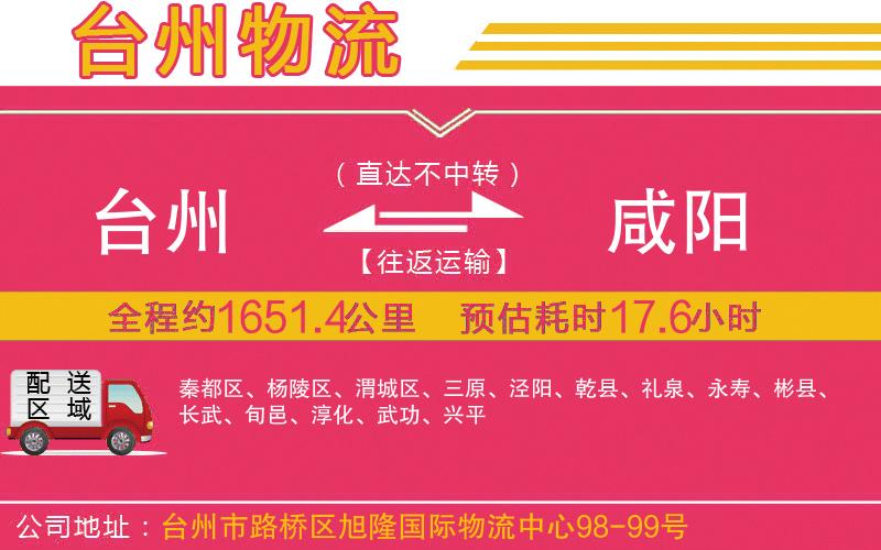 臺州到咸陽物流公司