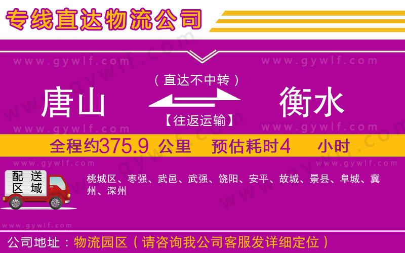 唐山到衡水物流公司 唐山到衡水物流公司
