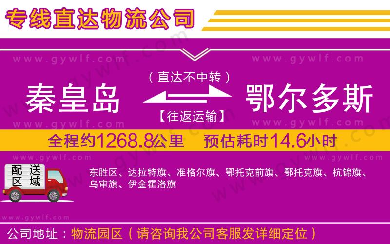 秦皇島到鄂爾多斯物流公司