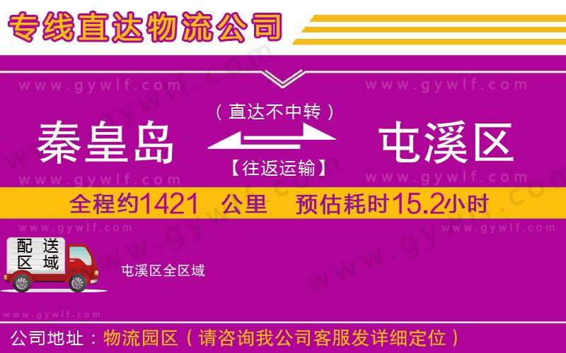 秦皇島到屯溪區(qū)物流公司