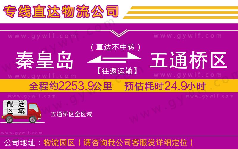 秦皇島到五通橋區(qū)物流公司