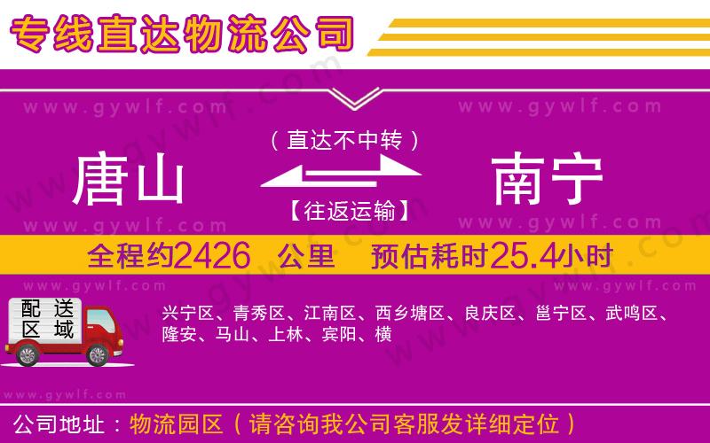 唐山到南寧物流公司 唐山到南寧物流公司