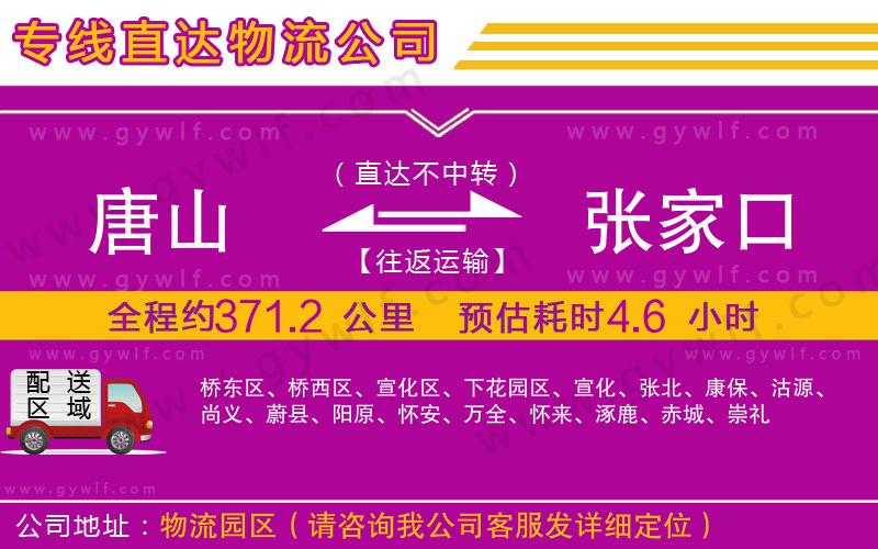 唐山到張家口物流公司 唐山到張家口物流公司