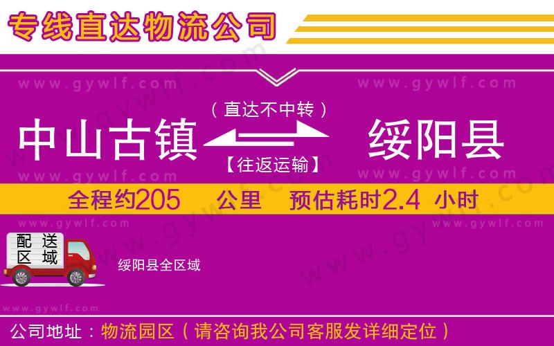 中山古鎮(zhèn)到綏陽縣物流公司