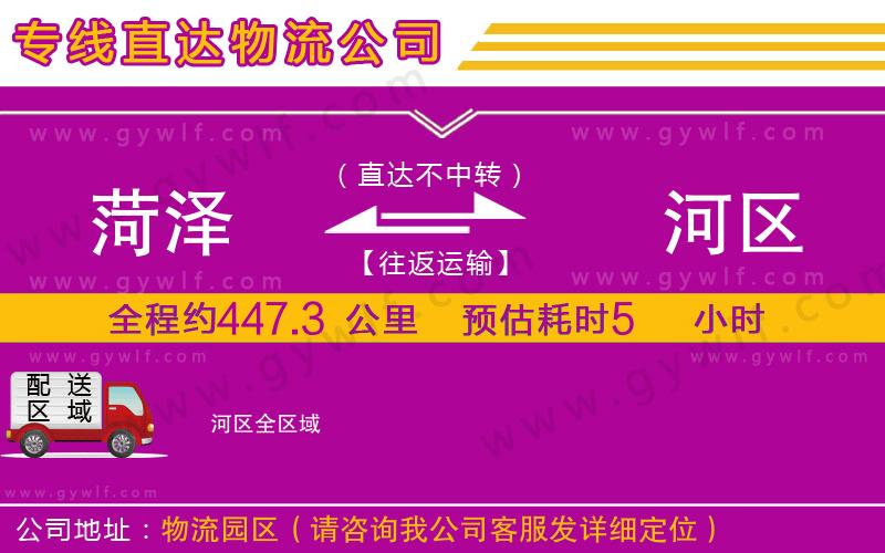 菏澤到?jīng)负訁^(qū)物流公司