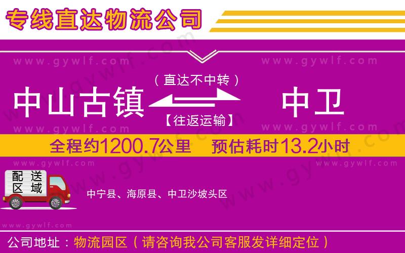 中山古鎮(zhèn)到中衛(wèi)物流公司 中山古鎮(zhèn)到中衛(wèi)物流公司
