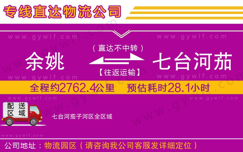 余姚到七臺(tái)河茄子河區(qū)物流公司