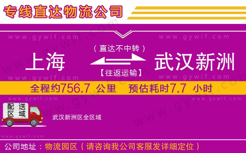 上海到武漢新洲區(qū)貨運(yùn)專線
