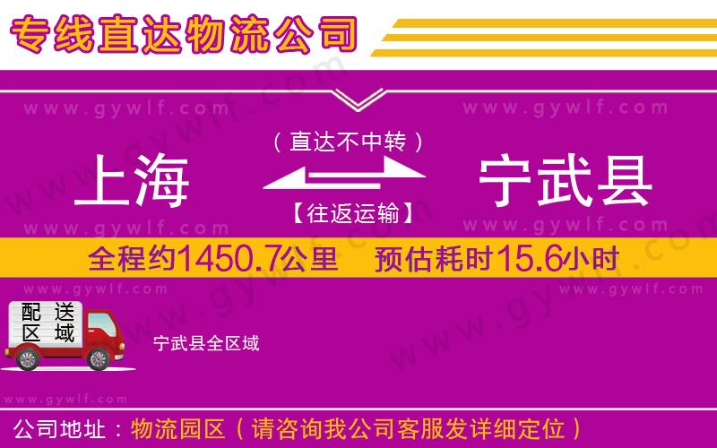 上海到寧武縣貨運專線