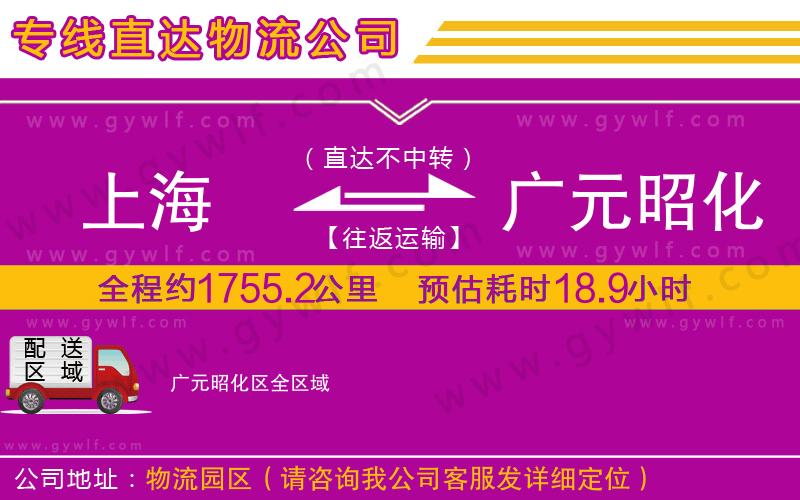 上海到廣元昭化區(qū)貨運(yùn)公司