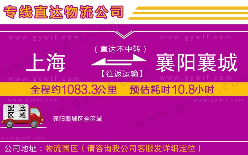上海到襄陽(yáng)襄城區(qū)貨運(yùn)專線