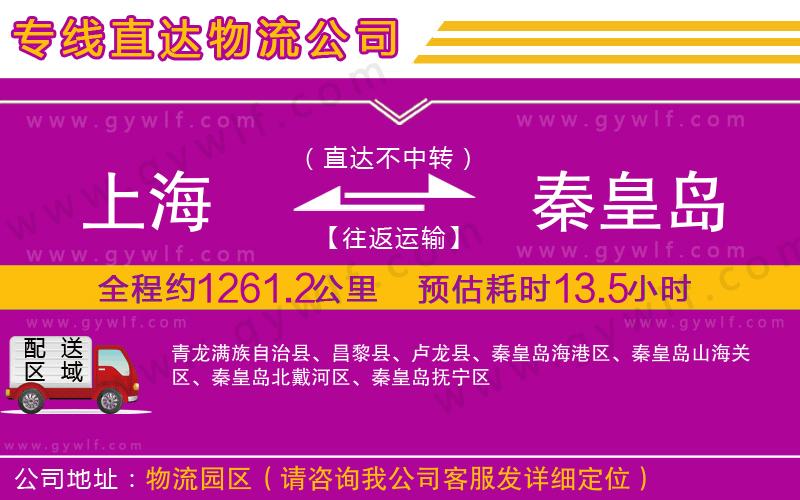 上海到秦皇島貨運公司 上海到秦皇島貨運公司