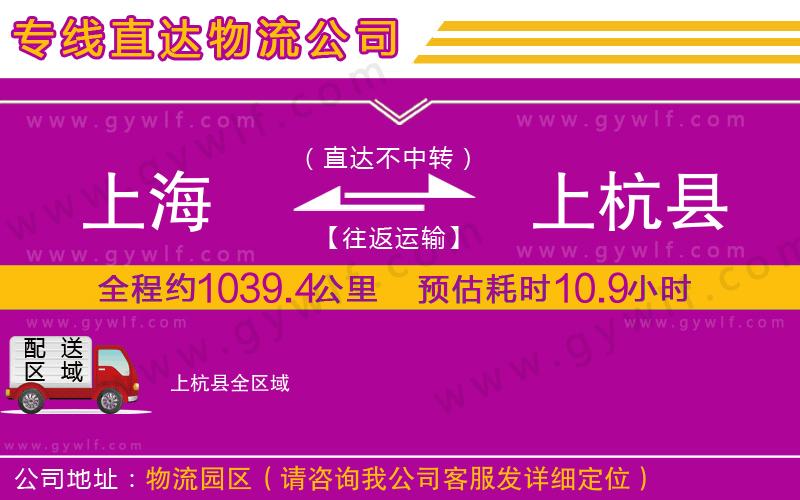 上海到上杭縣貨運(yùn)公司