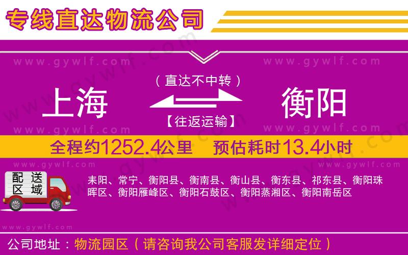 上海到衡陽貨運(yùn)公司