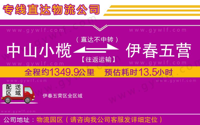 中山小欖到伊春五營區(qū)物流公司