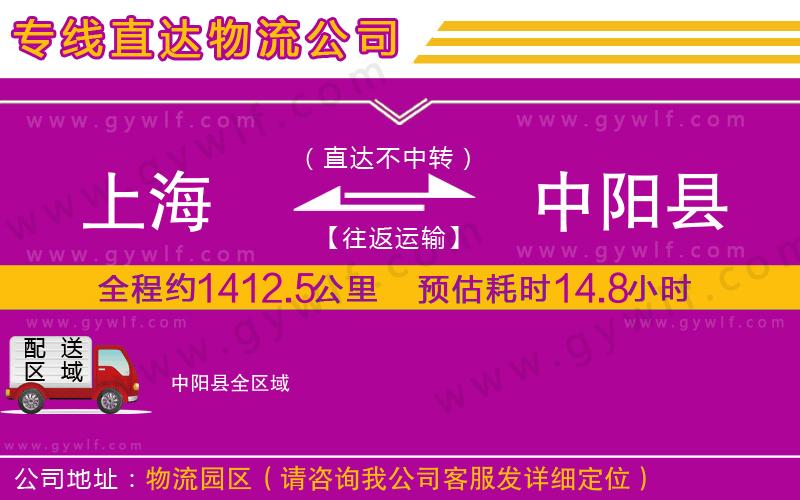 上海到中陽縣貨運(yùn)公司