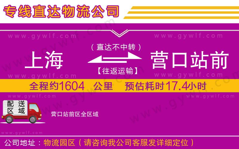 上海到營口站前區(qū)貨運公司 上海到營口站前區(qū)貨運公司