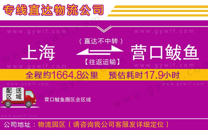 上海到營口鲅魚圈區(qū)貨運公司 上海到營口鲅魚圈區(qū)貨運公司