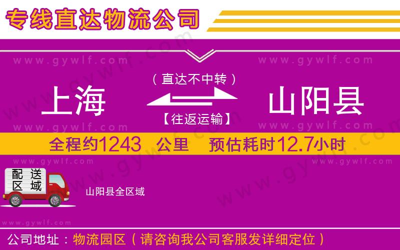 上海到山陽縣物流專線 上海到山陽縣物流專線
