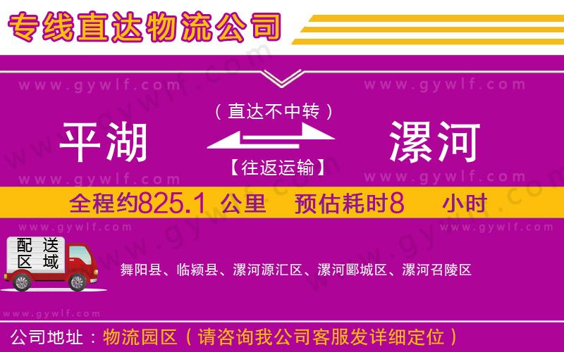 平湖到漯河物流公司