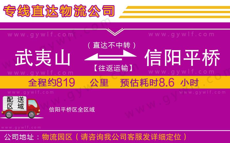 武夷山到信陽(yáng)平橋區(qū)物流公司