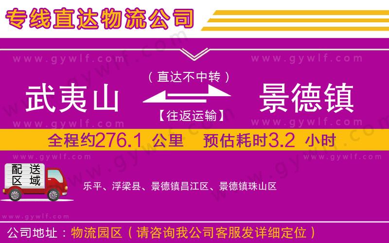 武夷山到景德鎮(zhèn)物流公司