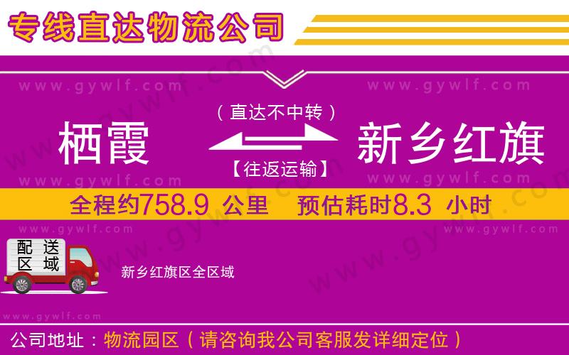 棲霞到新鄉(xiāng)紅旗區(qū)物流公司
