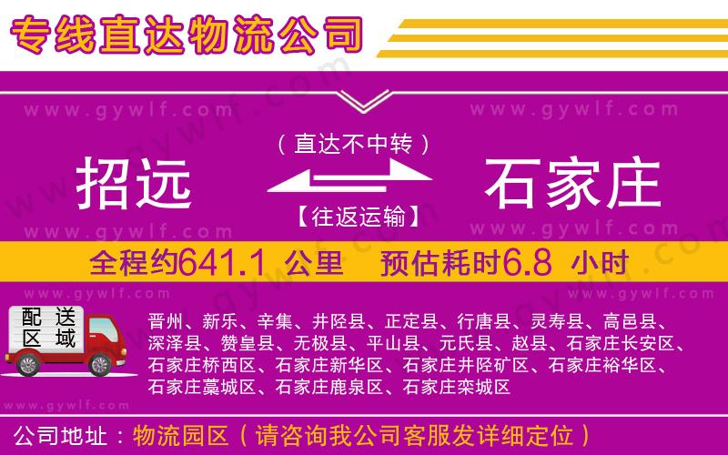 招遠(yuǎn)到石家莊物流公司 招遠(yuǎn)到石家莊物流公司