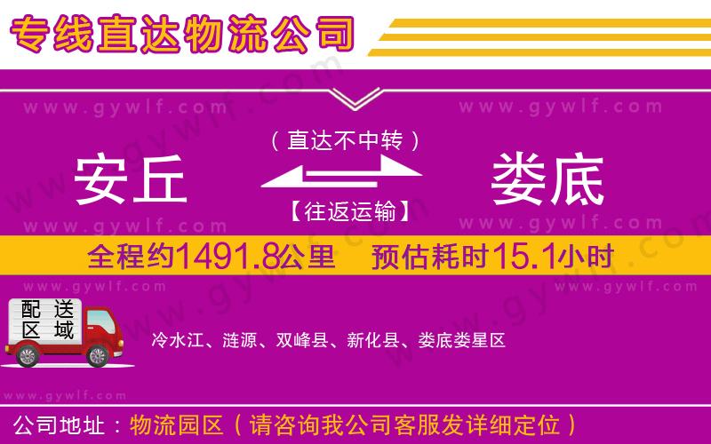 安丘到婁底物流公司