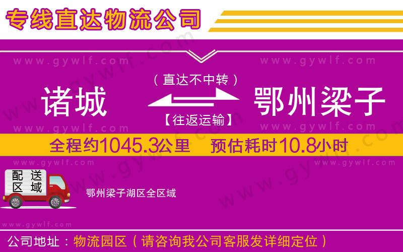 諸城到鄂州梁子湖區(qū)物流公司