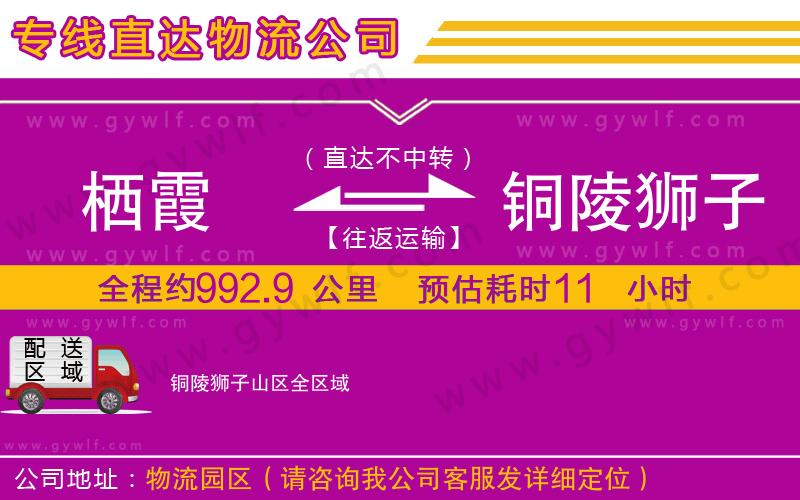 棲霞到銅陵獅子山區(qū)物流公司