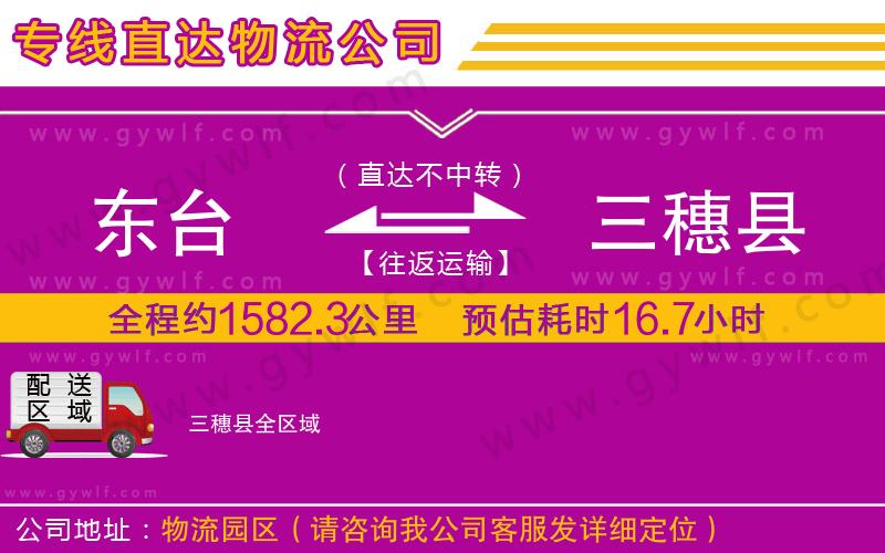 東臺到三穗縣物流公司
