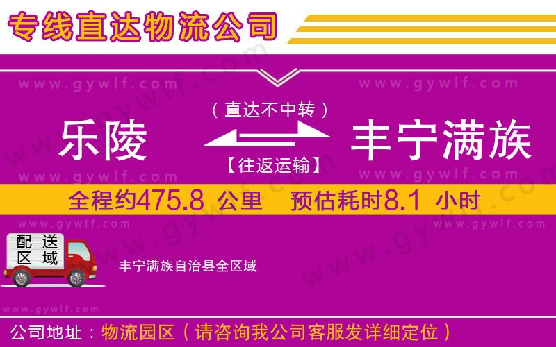 樂陵到豐寧滿族自治縣物流公司